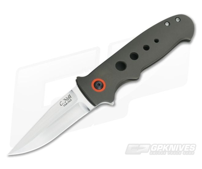 Chad Nell New York Flipper Titanium w/Orange G10 Accents - CU-3364