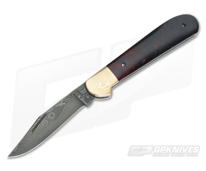 Chuck Hawes Custom Copperhead Wood & Damascus - CU-3368