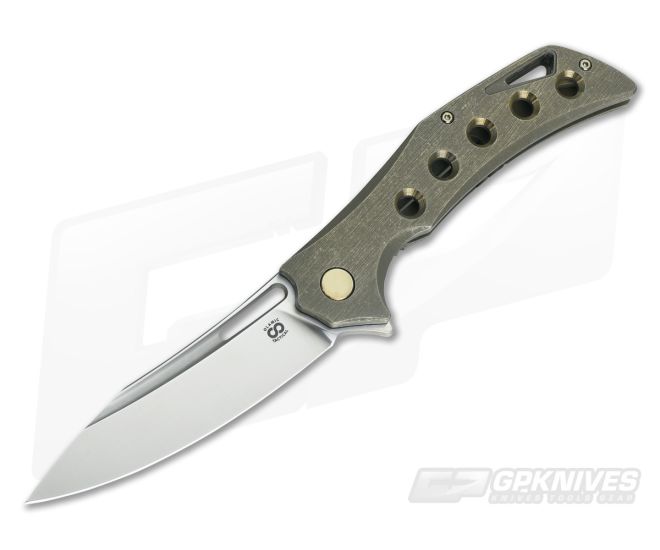 Olamic Cutlery Swish Flipper Kinetic Earth Holes Ti Satin Elmax - CU-3371