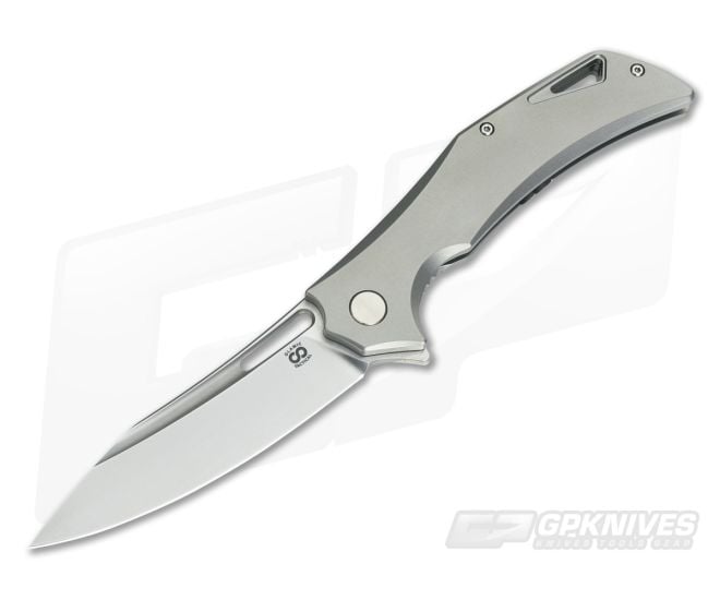 Olamic Cutlery Swish Flipper Matte Titanium Satin Elmax - CU-3372