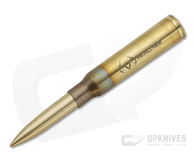Fisher Space Pen x Realtree .338 Lapua Cartridge Raw Brass Space Pen 338-RT - FSP-338-RT