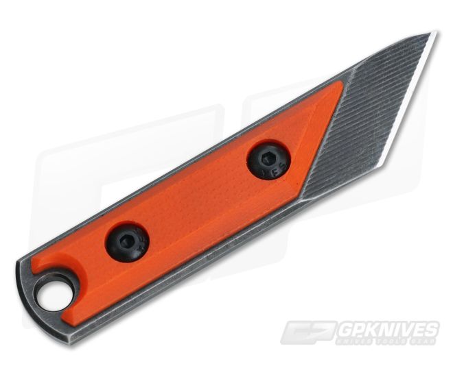 NCC Knives EDC Kiridashi Apocalyptic O1 Orange G10 Fixed Blade - CU-3393