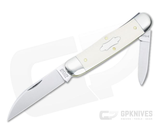 Tidioute Cutlery #34 Camel Back Congress Unicorn Ivory 1095 Sheepsfoot and Pen Blades 340223 - GEC-340223-UI