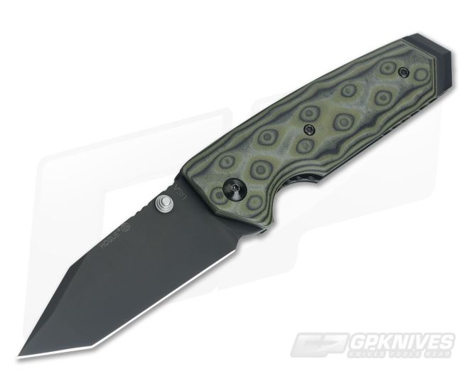 Hogue EX02 3.375" Tanto Green G-Mascus - HO-34268