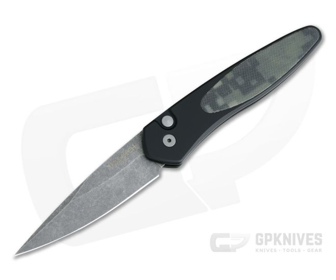 Protech Newport Camo G10 Acid Wash S35VN Automatic 3426 - PT-3426