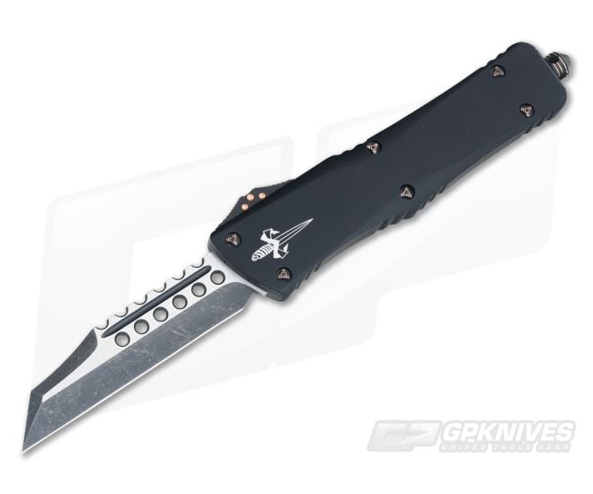 Marfione Custom Combat Troodon Warhound Dark Matter M390 Automatic Knife - CU-3457