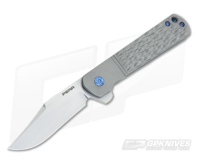 Enrique Pena Custom Lanny's Clip Flipper Jigged Titanium 3478 - CU-3478