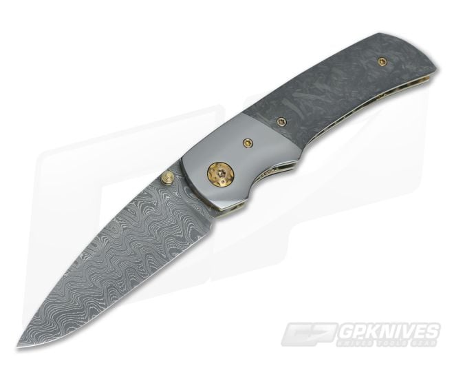 Steve Kelly Gulo Marbled Carbon and Nichols Damscus Folder - CU-3483