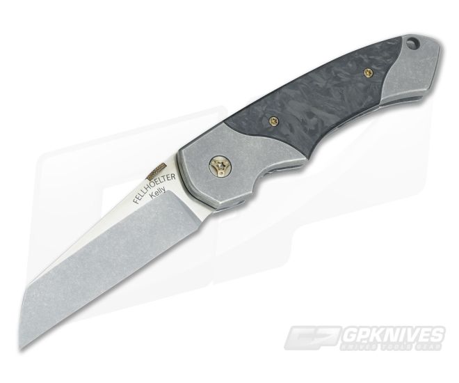 Kelly Fellhoelter Confluence Collab Marbled Carbon Fiber Wharncliffe - CU-3485