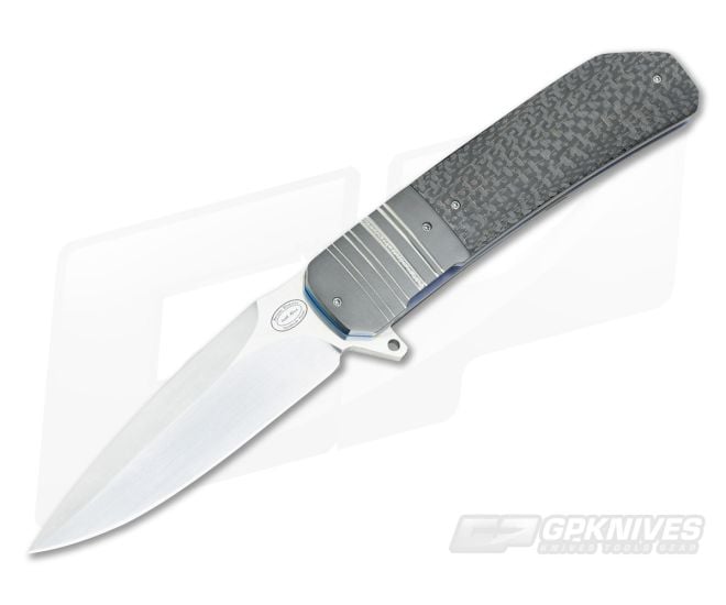 Herucus Blomerus LL 14 Bronze LS Carbon Fiber and Zirconium Liner Lock Folder - CU-3498
