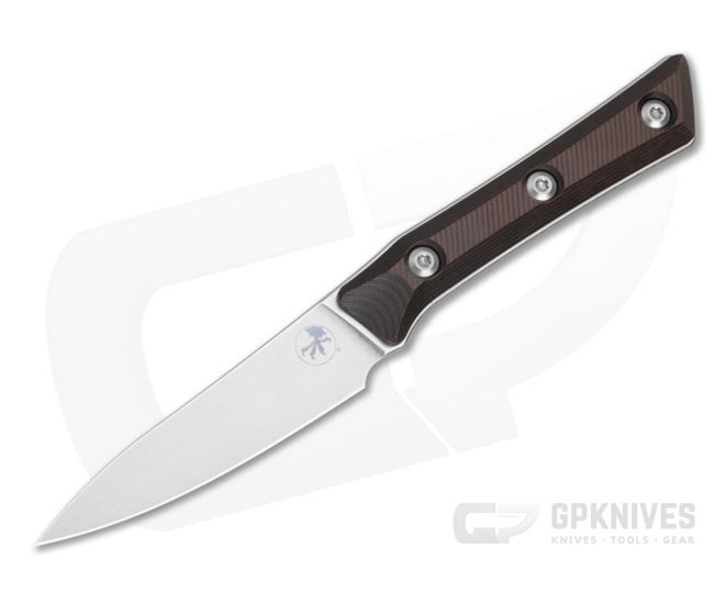 Microtech Paring Knife Black Cherry G10 Stonewash - MT-3500-10BC