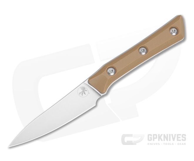 Microtech Paring Knife Coyote Tan G10 Stonewash - MT-3500-10CE
