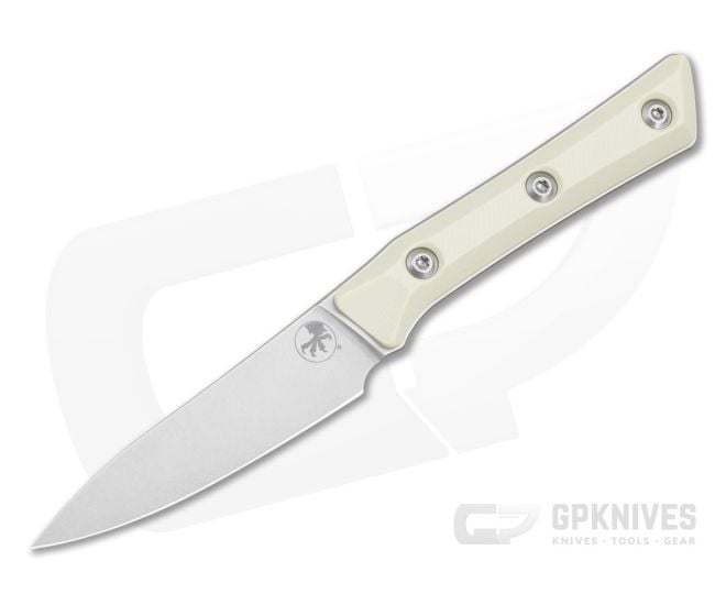 Microtech Paring Knife Ivory White G10 Stonewash - MT-3500-10IV