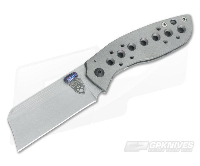 Sheepdog Knives Custom Convict Cleaver Titanium Folder - CU-3525