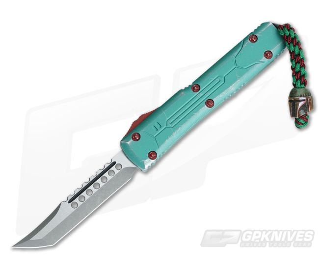 Microtech Custom Ultratech Bounty Hunter Elite M390 Hellhound with Custom Bead - CU-3547
