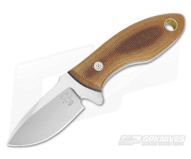 Tom Krein Custom Hydra Natural Micarta Fixed EDC - CU-3551
