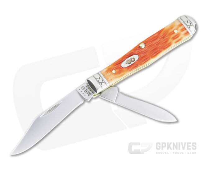 Case Swell Center Jack Small Slip Joint Tru-Sharp Crandall Jig Cayenne Bone Folder 35811 - CA-35811
