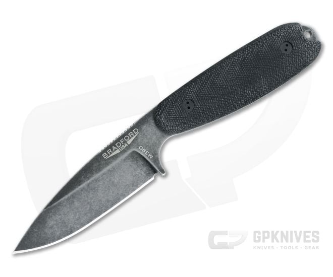 Bradford Guardian3.5 3D Black Micarta Sabre Ground Nimbus M390 - BK-35S-101N