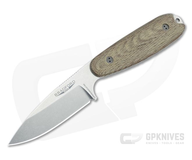 Bradford Guardian3.5 Sabre HH Magnacut 3D Natural Micarta - BK-3.5S-104-MCHH