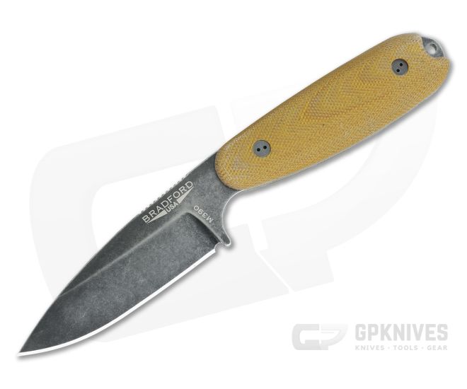 Bradford Guardian3.5 3D Natural Micarta Sabre Ground Nimbus M390 - BK-35S-104N
