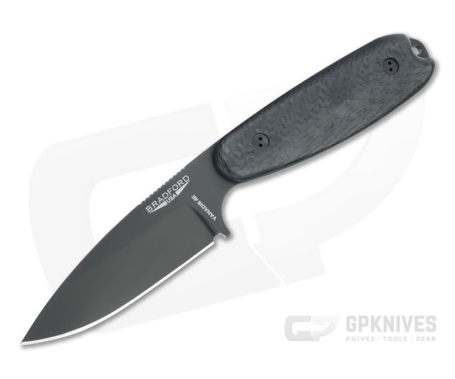 Bradford Guardian3.5 Sabre Grind Black DLC Vanadis 4E 3D Carbon Fiber Fixed Blade - BK-35S-114B-V4E