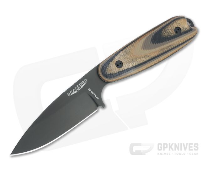 Bradford Guardian3.5 Sabre Grind Black DLC Vanadis 4E 3D G-Wood Fixed Blade - BK-35S-115B-V4E