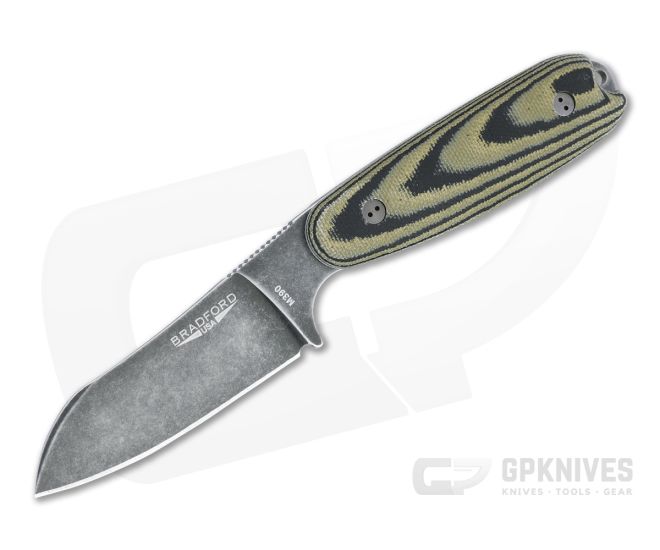 Bradford Guardian3.5 Sheepsfoot Nimbus M390 3D Camo Micarta Fixed Blade - BK-35SF-109N-M390