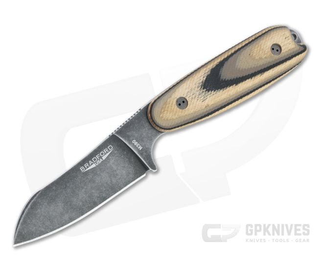 Bradford Guardian3.5 Sheepsfoot Nimbus M390 3D G-Wood Fixed Blade - BK-35SF-115N-M390