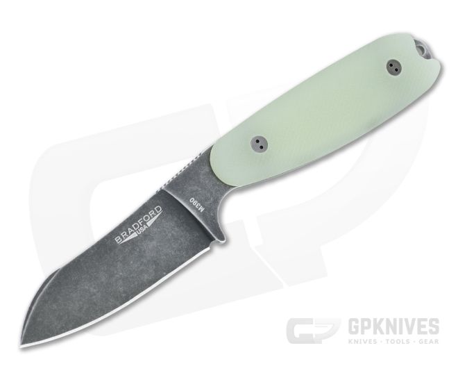 Bradford Guardian3.5 Sheepsfoot Nimbus M390 Limited 3D Microtextured Ghost G10 Fixed Blade - BK-35SF-117N-M390