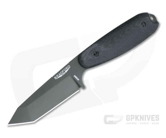Bradford Guardian3.5 Tanto 3D Black Micarta Black DLC M390 - BK-35T-101B-M390