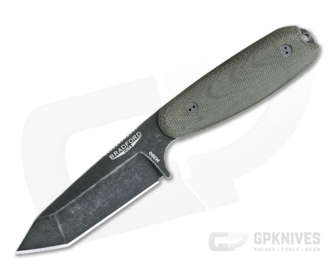 Bradford Guardian3.5 Tanto 3D OD Green Micarta Nimbus M390 - BK-35T-102N-M390