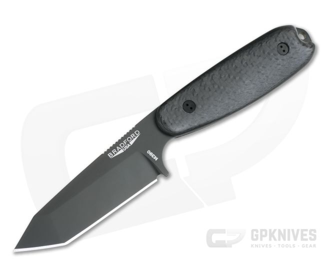 Bradford Guardian3.5 Tanto 3D Carbon Fiber Black DLC M390 - BK-35T-116B-M390