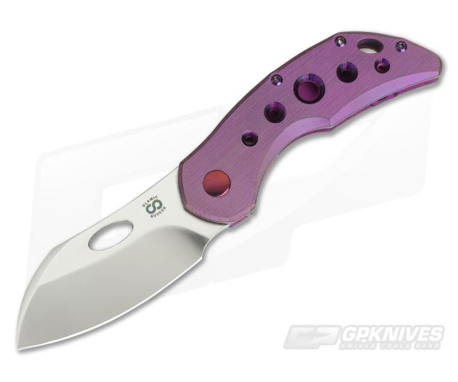 Olamic Cutlery Busker Largo 5 Hole Kinetic Flamingo Satin M390 Top Flipper - CU-3600