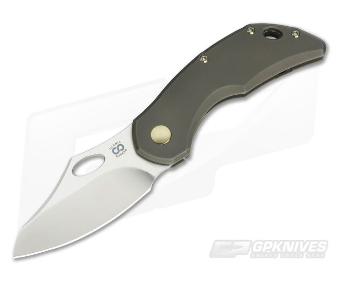 Olamic Cutlery Busker Semper Matte Bronze Anodized Satin M390 Top Flipper - CU-3601