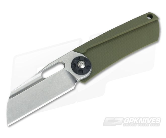 NCC Knives POD Flat Green G10 AEB-L Friction Folder - CU-3616