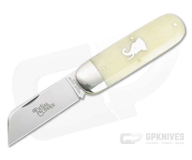 Tidioute Cutlery #36 Toenail Clipper India Smooth Ivory Bone Slip Joint 363122 - GEC-363122-ISIB