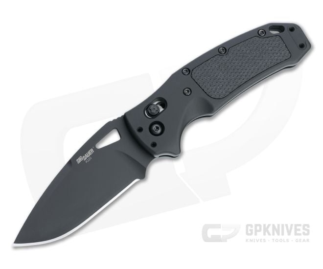 Hogue SIG K320 AXG Pro Drop Point Black S30V G10 and Aluminum - HO-36374