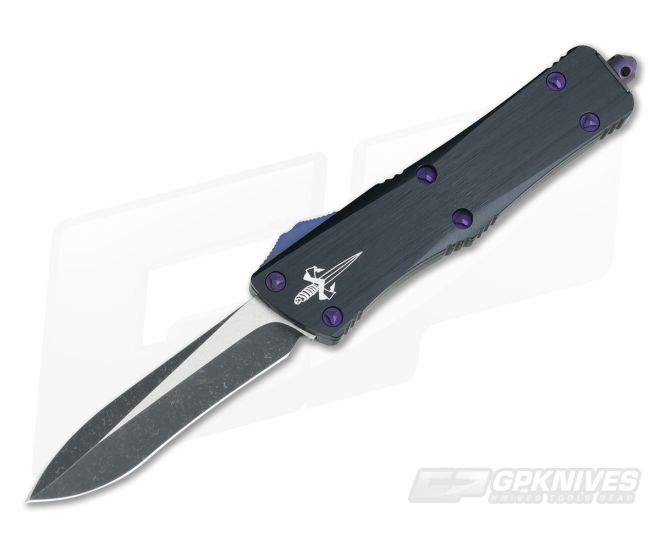 Marfione Custom Troodon Recurve M390 Two-Tone Dark Matter Purple Haze Hardware #014 - CU-3647
