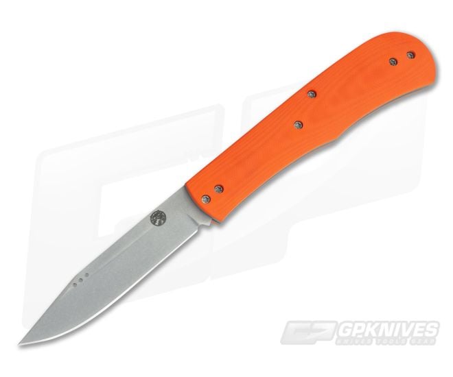 Trash Panda Knives Kit Slip Joint Stonewashed AEB-L Orange G10 - CU-3674