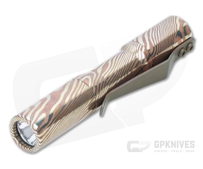 CWF Micro Click Custom Flashlight Mokume 4000k 219C LED CWF-036 - CWF-036