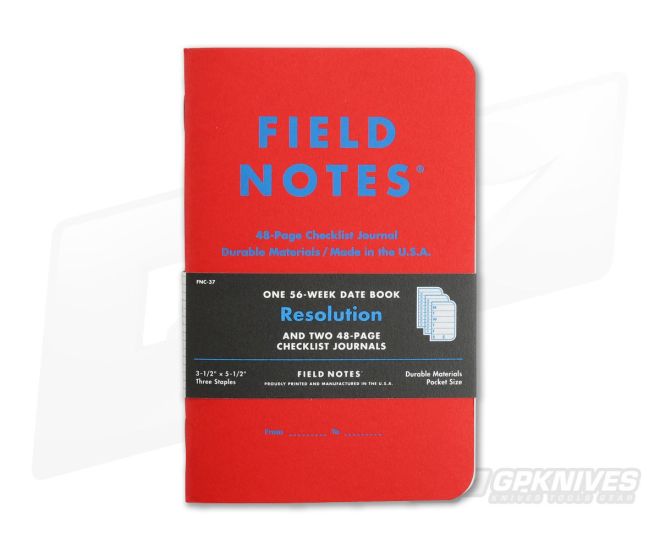 Field Notes Resolution Checklist & Date Books Limited Notebook 3 Pack - FN-C-37