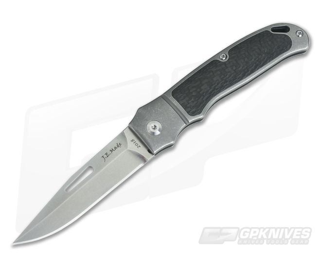 JE Made Loveless New York Special Slip Joint Carbon Fiber Inlays Bolstered S35VN - CU-3727
