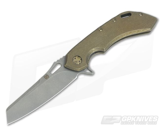 Olamic Cutlery Wayfarer 247S Kinetic Earth Sheepscliffe Stonewash M390 Flipper - CU-3739