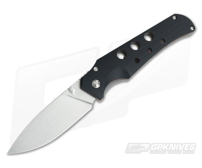 Jason Guthrie Custom Scout Black G10 Titanium Frame Lock Satin M390 Drop Point - CU-3753