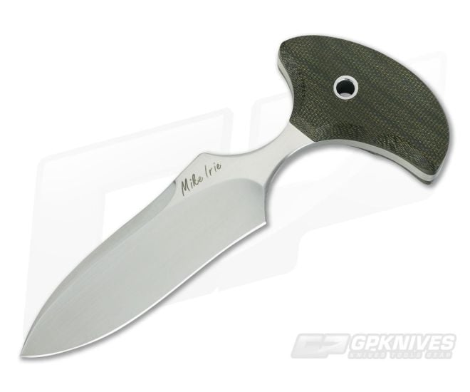Mike Irie Version 3 Push Dagger CPM-154 Green Canvas Micarta - CU-3768