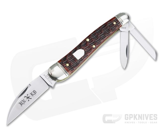 Northfield UN-X-LD #38 English Whittler Burnt Orange Jig Bone 3-Blade Slip Joint 380321 - GEC-380321-BOJB