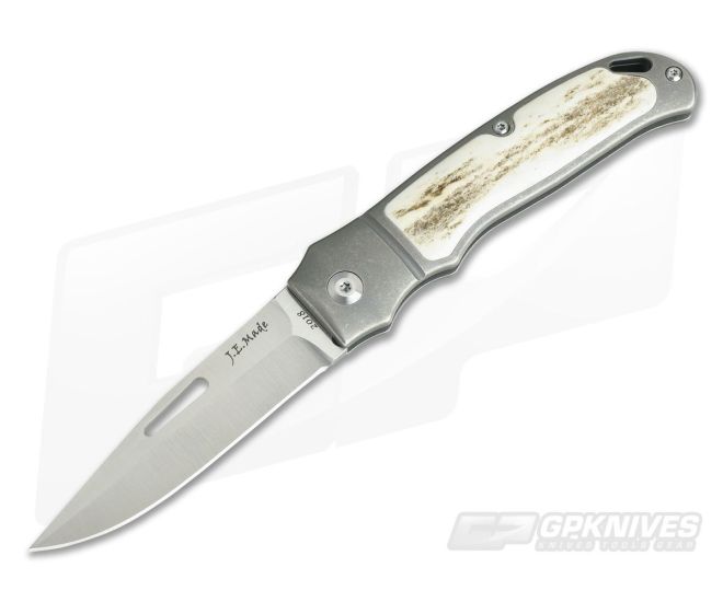 JE Made Loveless New York Special Slip Joint Stag Inlays Bolstered S35VN 3899 - CU-3899