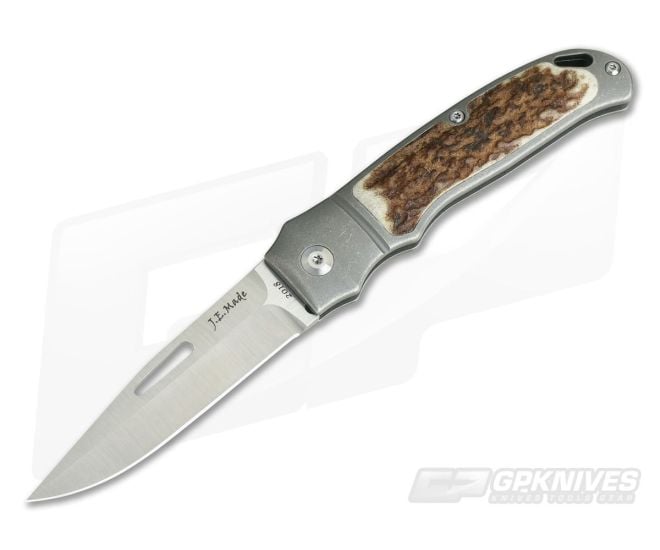 JE Made Loveless New York Special Slip Joint Stag Inlays Bolstered S35VN 3901 - CU-3901