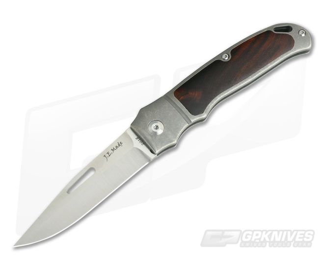 JE Made Loveless New York Special Slip Joint Ironwood Inlays Bolstered S35VN - CU-3903