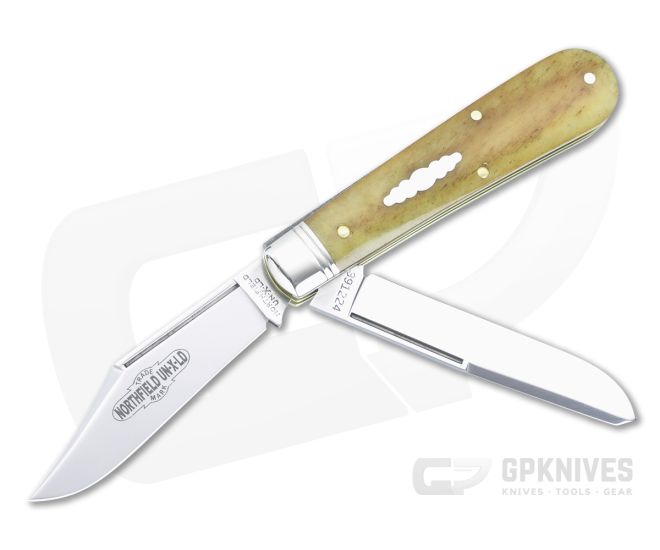 Northfield #39 Horse Rancher Smooth Antique Yellow Camel Bone - GEC-391224-SAYCB